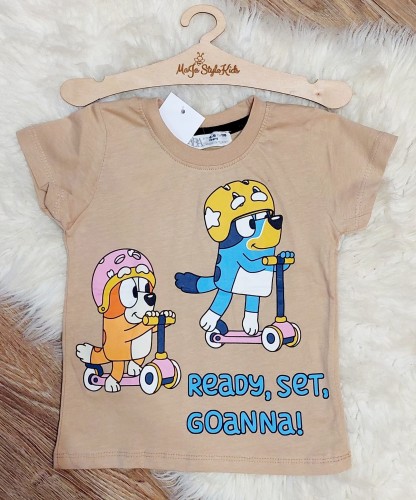 t-shirt bluey beż 104-110, 110-116, 116-122, 122-128, 22zł.jpg